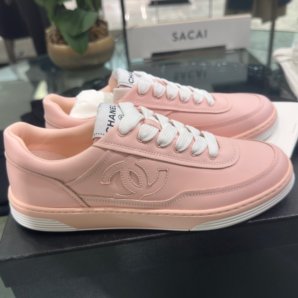 CHANEL Light Pink Women's Sneakers - Picture 8 of 10